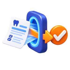 Dental claim submission icon